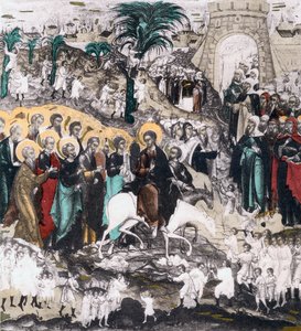 Christi Einzug in Jerusalem, 16. Jahrhundert von Unbekannt