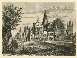 Kirche und Turm des Tempels, Paris, 1890 von Unbekannt