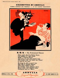 Zigaretten von Abdulla - S.O.S. - Der professionelle Aufmunterer, 1939 von Unbekannt