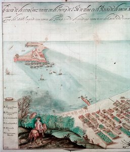 Stadt Veracruz, Mexiko, 17. Jahrhundert