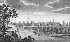 Stadt York und Fluss Ouse, Yorkshire, ca. 1776