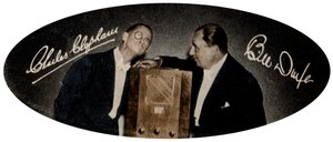 Clapham und Dwyer, musikalische und Radio-Humoristen, 1935