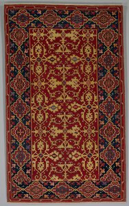 Klassischer türkischer Teppich mit Lotto-Muster, 1600-1650