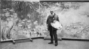 Claude Monet, französischer impressionistischer Maler, 1923 von Unbekannt