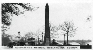 Cleopatras Nadel, Embankment, London, ca. 1920er