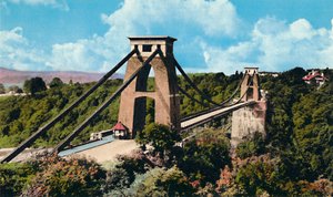 Clifton Hängebrücke vom Observatorium, ca. 1940er von Unbekannt