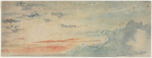 Wolkenstudie, 1800er von Unbekannt