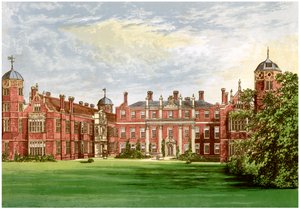 Cobham Hall, Kent, Residenz des Earl of Darnley, ca. 1880 von Unbekannt