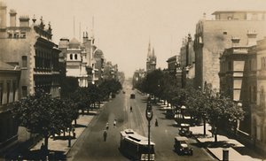 Collins Street, Melbourne, Australien, ca. 1920er Jahre von Unbekannt