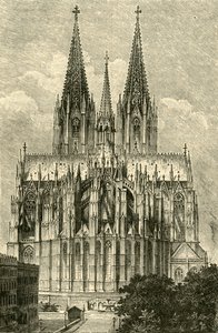 Kölner Dom, von Osten, 1890 von Unbekannt