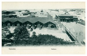 Hafen von Colombo, Ceylon
