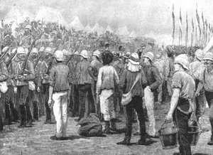Kolonialtruppen im Sudan-Krieg, 1883-85: New South Wales Infanterie in Suakim, 1885 von Unbekannt