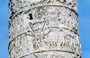 Säule des Marcus Aurelius, Detail, Piazza Colonna, Rom von Unbekannt