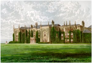 Combermere Abbey, Shropshire, Heim von Viscount Combermere, um 1880
