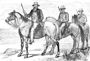 Kommandant Piet Uys, der Transvaal Mounted Volunteers, ca. 1880 von Unbekannt