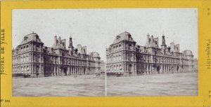 Commune de Paris (1871): Ansicht des Rathauses von Unbekannt