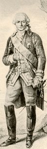 Comte de Rochambeau, zeigt die Kleidung eines französischen Offiziers, 1791, 1937 von Unbekannt