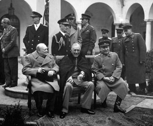 Konferenz der alliierten Führer, Jalta, Krim, UdSSR, Februar 1945 von Unbekannt