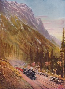 Connaught Tunnel in den Selkirk Mountains. Canadian Pacific Railway, 1926 von Unbekannt