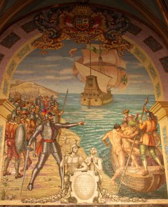 Eroberung von Peru durch Francisco Pizarro von Unbekannt