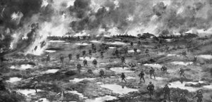 Eroberung des Wytschaete-Messines-Rückens, Belgien, Erster Weltkrieg, 7. Juni 1917 von Unbekannt