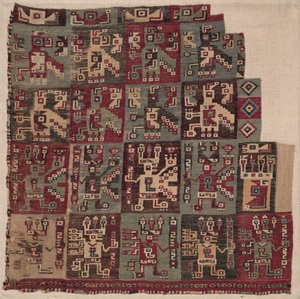 Eckfragment, wahrscheinlich von einer Tunika, 700-1100 n. Chr.