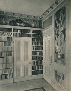 Ecke des Salons von Mrs. St. John Hutchinson, Regents Park. Paneele von Duncan Grant, 1928 von Unbekannt