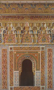 Gesims und Fenster in der Mitte der Fassade der Moschee, 1907