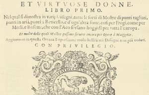 Corona delle Nobili et Virtuose Donne: Buch I-IV, 1601
