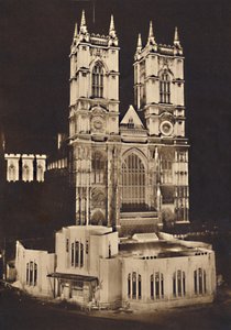 Krönungsbeleuchtung - Westminster Abbey, 1937