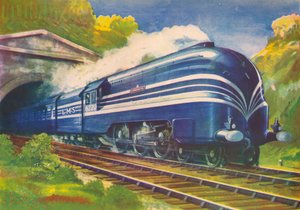 Coronation Scot, L.M.S., verlässt den Watford-Tunnel, 1940