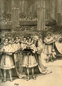 Krönung von König Wilhelm IV.: der königliche Prozession, Westminster Abbey, London, 1830 um 1890
