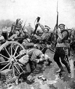 Kosakenangriff auf deutsche Truppen, Ostpreußen, Erster Weltkrieg von Unbekannt