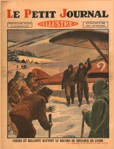 Costes und Bellonte schlagen den Flugdistanzrekord, 1929