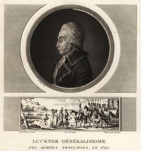 Graf Nicolas Luckner, französischer Revolutionsgeneral, Generalissime des Armees Francaises, 1794 hingerichtet