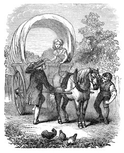 Landkarren mit Verdeck, um 1882 von Unbekannt