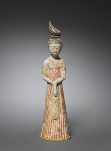 Hofdame mit hohem Chignon, ca. 700-750