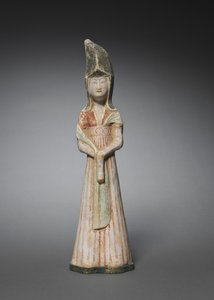 Hofdame mit hohem Kopfschmuck: Grabfigur, ca. 700-750
