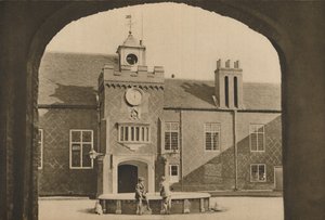 Hof und Haupteingang zum Palast des Bischofs von London in Fulham von Unbekannt
