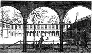Hof des Gresham College, London, 18. Jahrhundert von Unbekannt