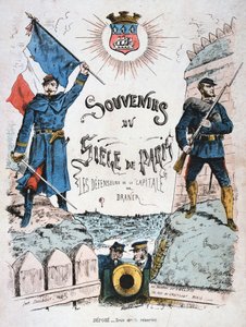Titelblatt für Souvenirs du Siège de Paris, 1870-1871 von Unbekannt