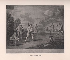 Cricket im Jahr 1743