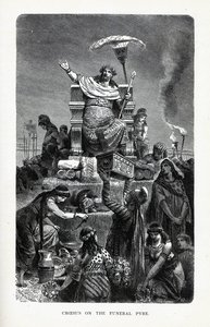 Kroisos auf dem Scheiterhaufen, 1882