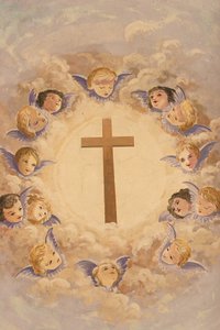 Kreuz und Engel, Montmin, Frankreich
