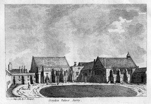Croydon Palace, Surrey, 1785 von Unbekannt