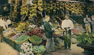 Kubanischer Obstladen, ca. 1910 von Unbekannt