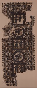 Vorhangpaneel mit Szenen des Feierns, 500er