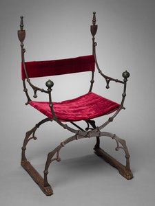 Curule-Klappstuhl, um 1450-1500 von Unbekannt
