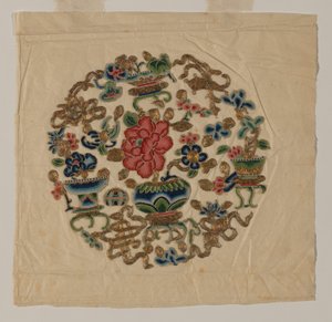 Ausgeschnittenes Motiv, Nadelarbeit, China, Qing-Dynastie 1644-1911, 19. Jahrhundert von Unbekannt