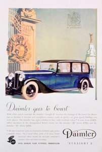 Daimler Straight 8 Autowerbung